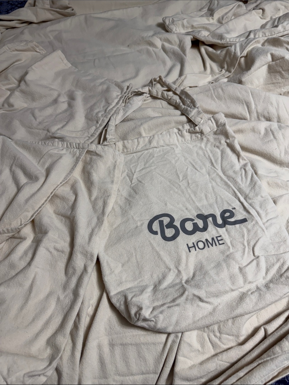 Bare Home flannel duvet and 2 pillow cases in its original bag